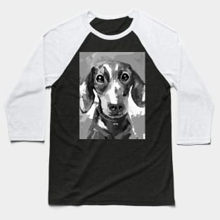 Black and white dachshund Baseball T-Shirt